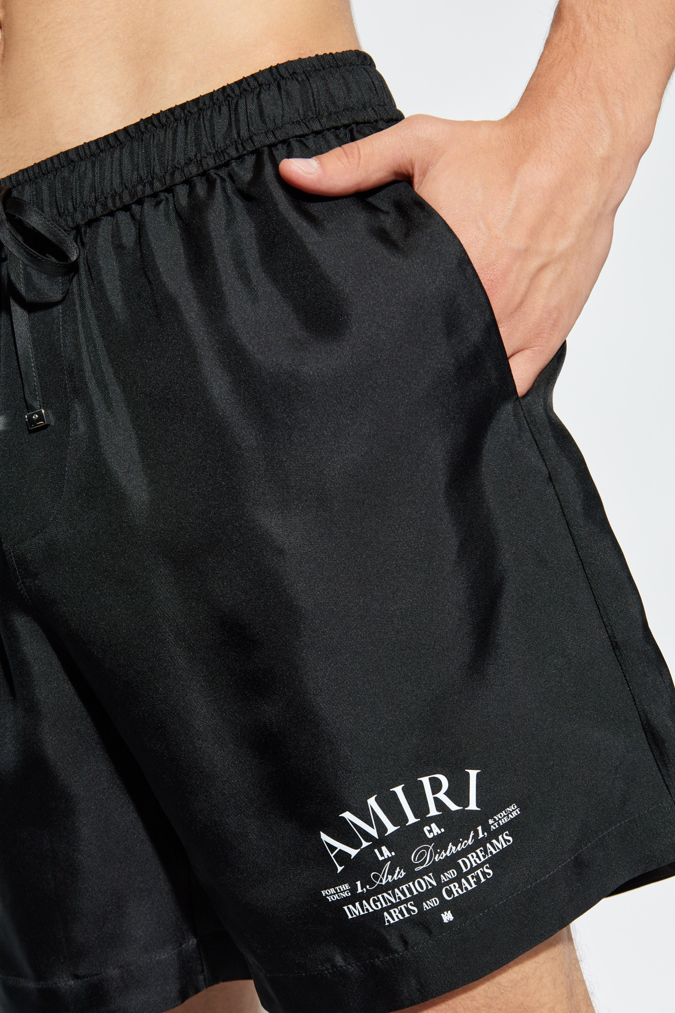 Preto Silk shorts Amiri - Vitkac Brazil